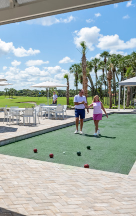 members playing the bocce game at TwinEagles - Naples, FL 